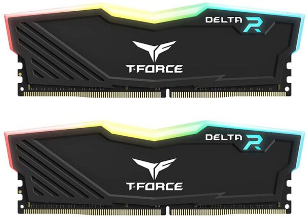 TeamGroup T-Force Delta RGB 16GB – 2x8GB – DDR4 3000MHz CL16 RAM Kit – Black : TF3D416G3000HC16CDC01