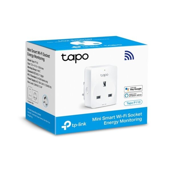 TP-Link Tapo P110 (4pcs Pack) Mini Smart Wi-Fi socket Energy Monitoring (Warranty 3years with TPLink SG)