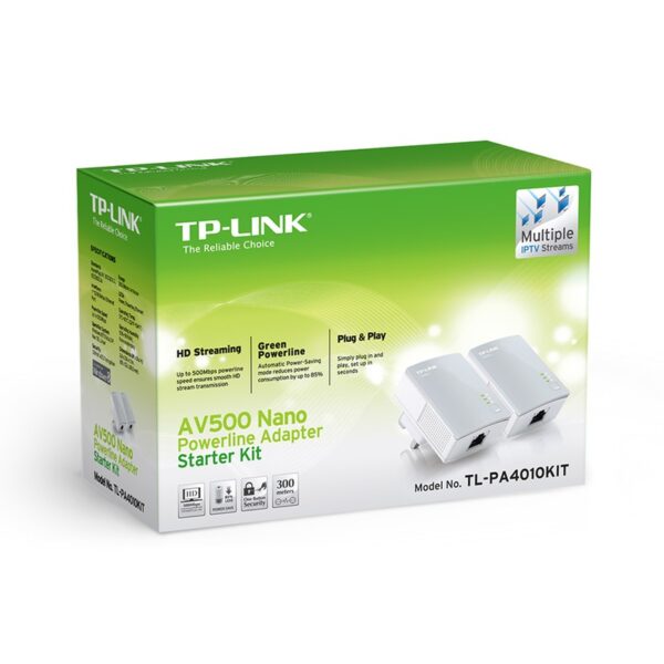 TP-Link TL-PA4010 KIT AV600 PowerLine Starter Kit (Warranty 3years with TP-Link SG)