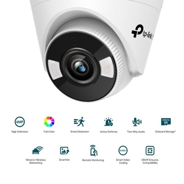 TP-Link Vigi C440 2.8mm Fixed Lens / POE, 4MP , H265+ Full Color Turrent Network Camera