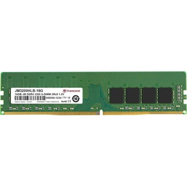Transcend 16GB DDR4 3200MHz Desktop RAM (2Rx8 ) –  JM3200HLB-16G