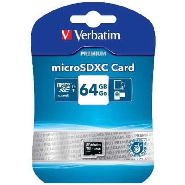 Verbatim 44014 64GB microSDXC Card / 600X, up to 90MB/s Read Speed