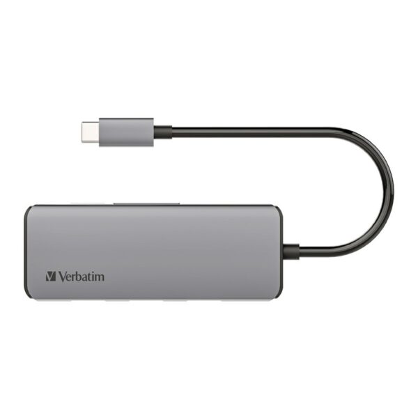 Verbatim 66448 7-in-1 Type C HUB / HDMI 4K/30Hz, PD 100W, USB3.0 HUB x3, SD/microSD card reader