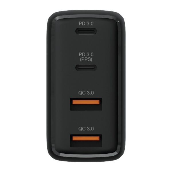 Verbatim 4Port 100W PD & QC 3.0 GaN USB Charger (Black) / Galium Nitride Technology / 2xType-C + 2x Type-A -1043-2008 – Black : 66545  (Warranty 1year)