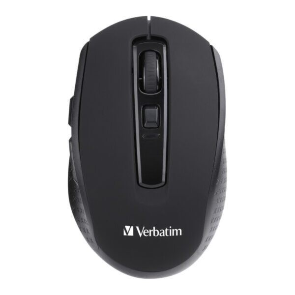 Verbatim Silent Wireless Mouse (Black) / Invisible Optics / Silent Buttons – Black : 66752 (Warranty 1year)