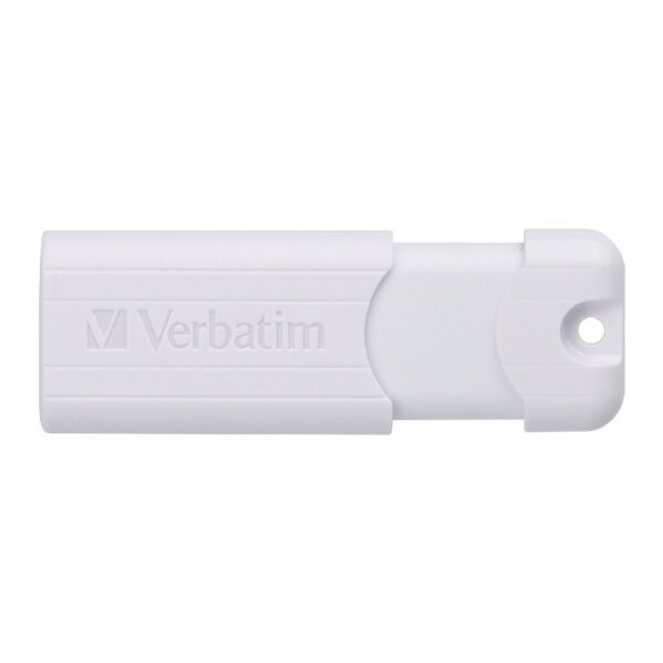 Verbatim PinStripe USB3.2 Gen1 128GB (White) Store’n’Go USB3.0 Flash Drive – White : 66409 (Warranty 2years)