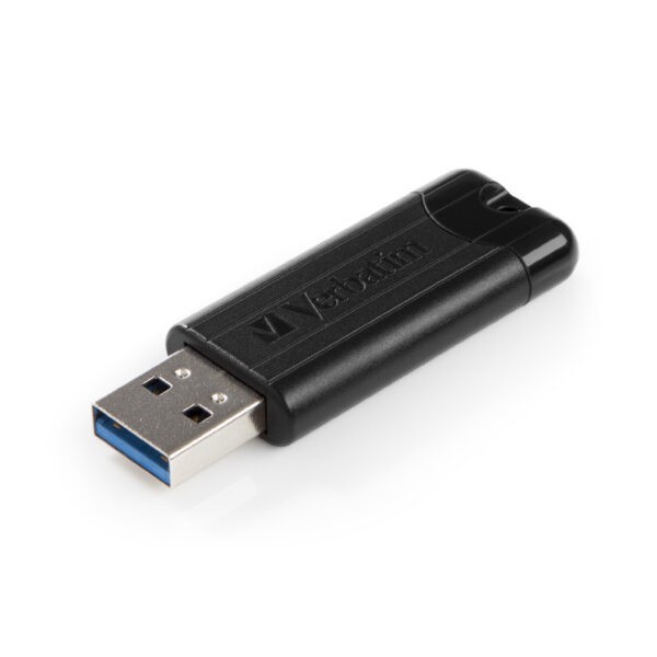 Verbatim PinStripe USB3.2 Gen1 64GB (Black) Store’n’Go USB3.0 Flash Drive – 49318 (Warranty 2years)