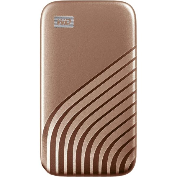 WD My Passport SSD 2TB Portable SSD / Type-C connection with Type-C to A adapter – Gold : WDBAGF0020BGD-WESN