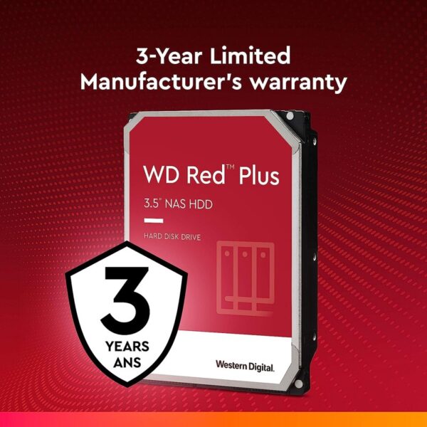 WD Red Plus 4TB (256MB cache) Internal 3.5 inch SATA3 NAS HDD – WD40EFPX