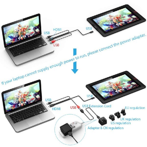 XP-PEN Artist 15.6 PRO DRawing Display Tablet (support Windows/MAC) (Warranty 1year with Local Distributor Avertek)