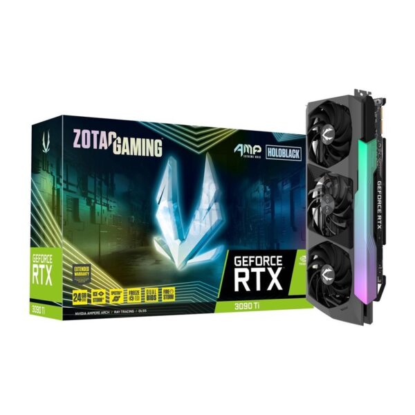 ZOTAC Geforce RTX 3090 Ti AMP Extreme Holo 24GB GDDR6 PCI-Express x16 Gaming Graphics Card – ZT-A30910B-10P (Warranty 3+2years upon registration on ZOTAC SG)